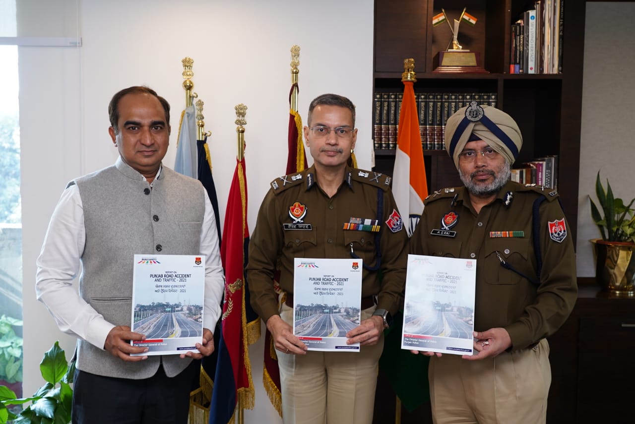 DGP Punjab launches annual report on road accidents and traffic-2021 ...