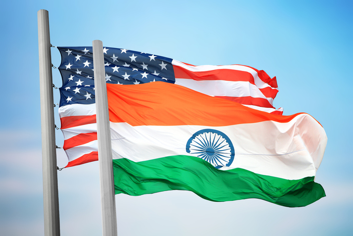 Flags of India and the USA