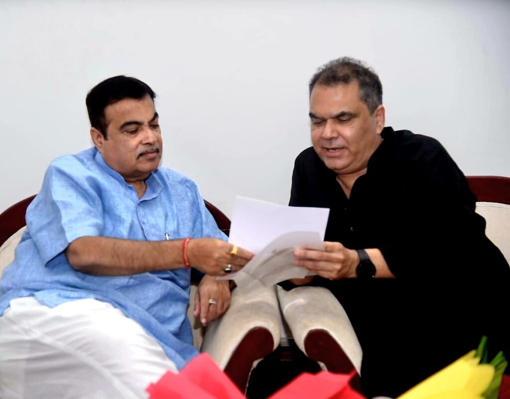 FILE PHOTO MP Sanjeev arora seen with Union Minister Nitin Gadkari