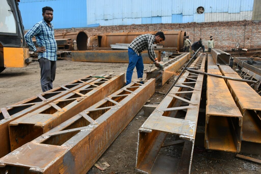 Steel Bridge being manufactured at Yamuna Nagar1