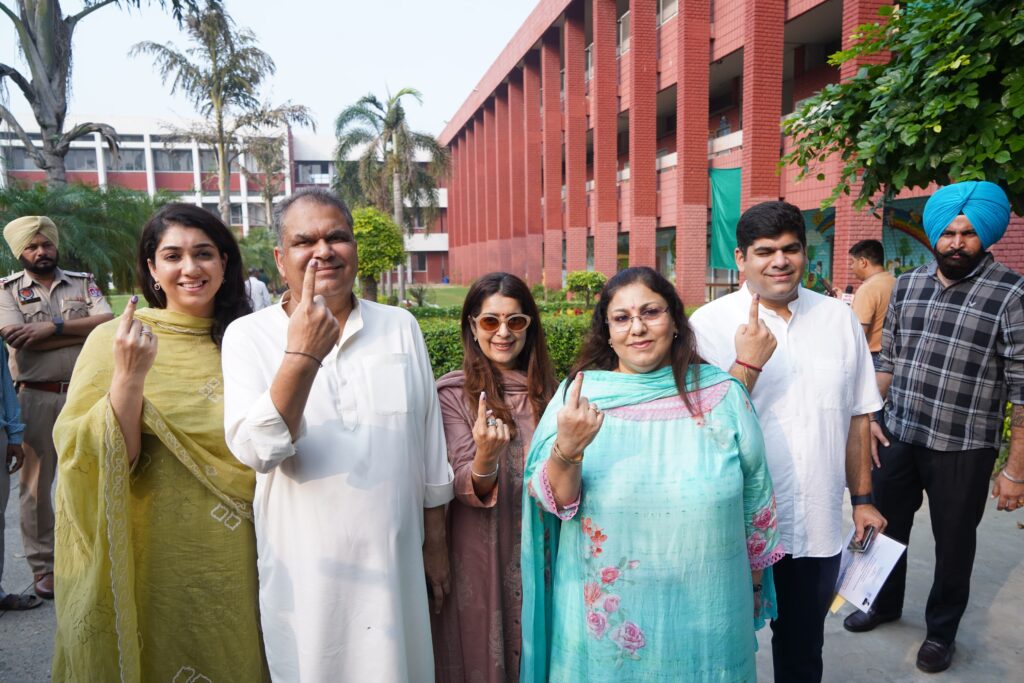 MP Arora Casts His Vote Alongside Family1
